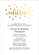Celebrate Confetti Dots Foil Invitations Image 2 of 11